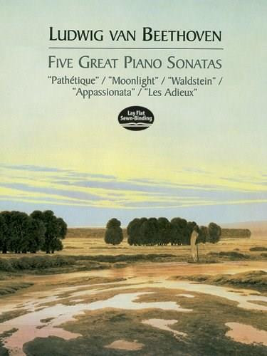 Five Great Piano Sonatas by Ludwig van Beethoven, 9780486408484