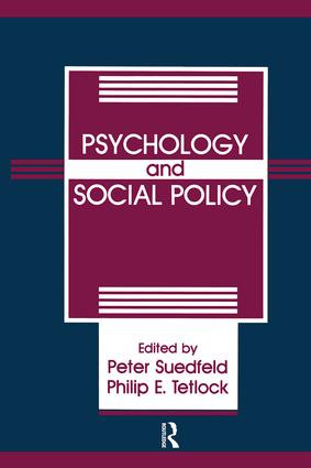 Psychology And Social Policy by Peter Suedfeld, Peter Tetlock, 9781138984073