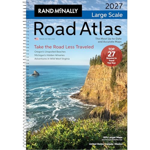 Rand McNally 2027 Large Scale Road Atlas (Large Print) by Rand McNally, 9780528029509