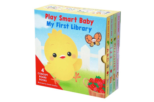 Play Smart Baby 4-Book Boxed Set: ABC, 123, Colors and Shapes, and Opposites by Satoshi Iriyama, 9784056212754