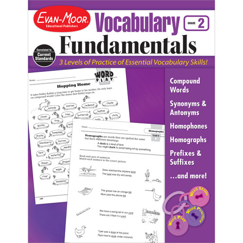 Vocabulary Fundamentals, Grade 2 by Evan-Moor Educational Publishers, 9781608236596