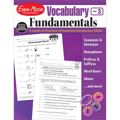 Vocabulary Fundamentals, Grade 3 by Evan-Moor Educational Publishers, 9781608236602