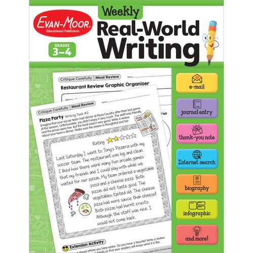 Weekly Real-World Writing, Grades 3-4 by Evan-Moor Educational Publishers, 9781645141570