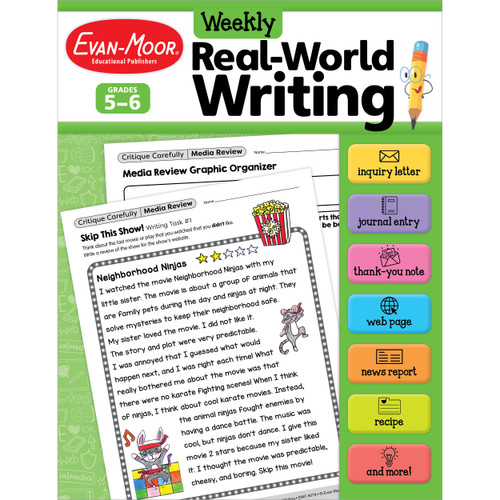 Weekly Real-World Writing, Grades 5-6 by Evan-Moor Educational Publishers, 9781645141587