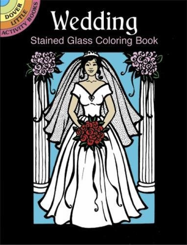 Wedding Stained Glass Coloring Book (Miniature Edition) by Pat Stewart, 9780486430034
