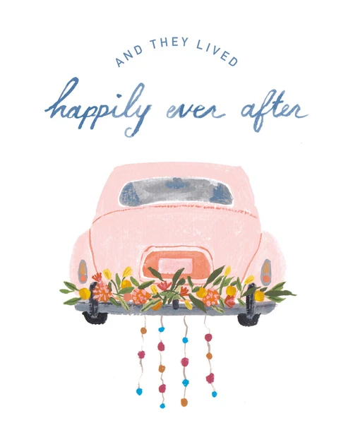 Love Muchly Greeting Cards: Wedding - And then they lived happily ever (Pack of 6) by COMPENDIUM, 9798217465569