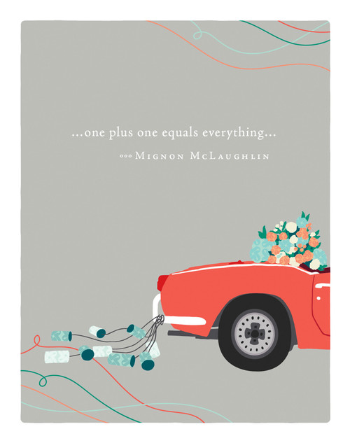 Positively Green Greeting Cards: Wedding - One plus one equals everything… (Pack of 6) by COMPENDIUM, 9798217468515