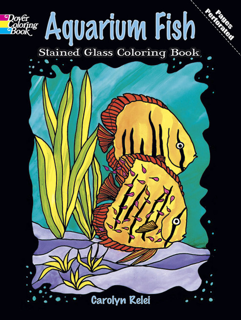Aquarium Fish Stained Glass Coloring Book by Carolyn Relei, 9780486284798