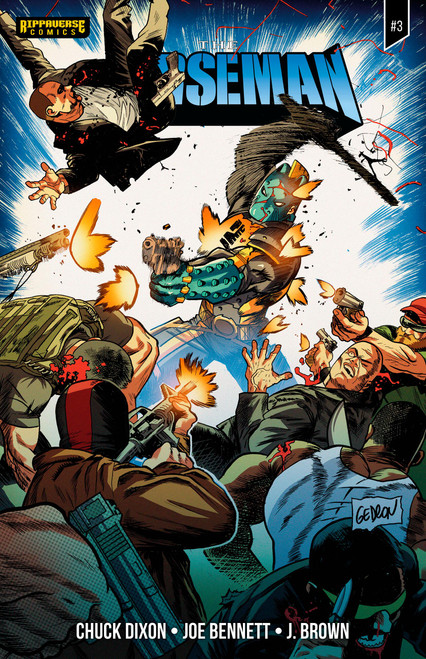 The Horseman #3 by Chuck Dixon, Joe Bennett, Fabio Jansen, J. Brown, The Invisible Art Studio, 9781971084305