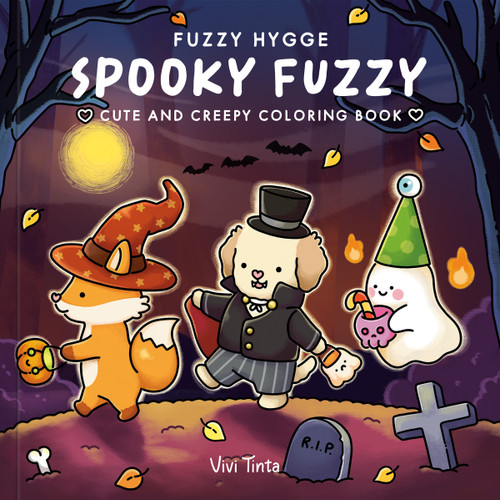 Fuzzy Hygge: Spooky Fuzzy Coloring Book (Cute and Creepy Coloring Book for Adults and Teens for Relaxation) by Vivi Tinta, 9798217037605