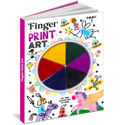 Finger print art coloring book-1 by Mamta Garg, 9789376890729