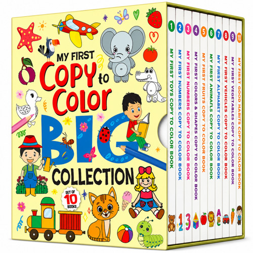 Copy to color Big Collection Set Of 10 Books by Mamta Garg, 9789376890880