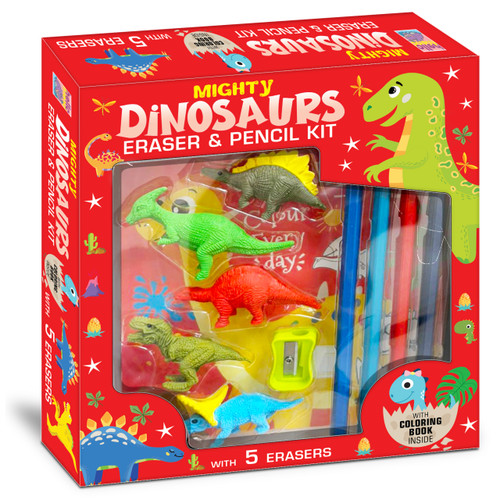 Mighty Dinosaurs Eraser & Pencil Kit by Mamta Garg, 9789376891283