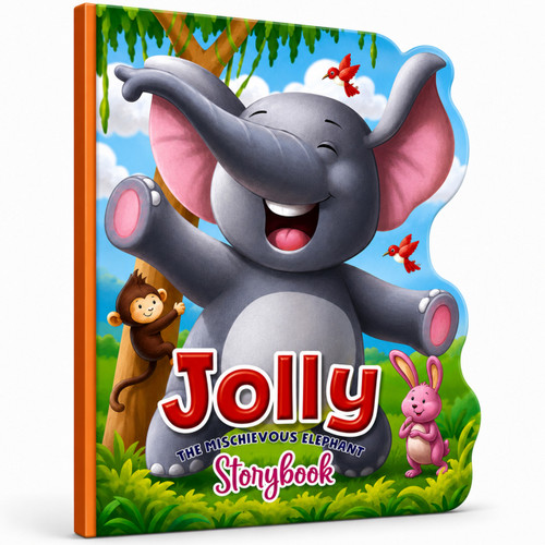 Jolly The Mischievous Elephant Story Board Book by Mamta Garg, 9789376893614