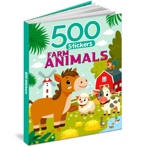 500 Farm Animal Stickers by Mamta Garg, 9789376894741