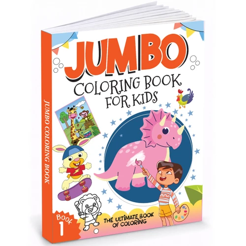 Jumbo coloring book-1 by Mamta Garg, 9789376899388