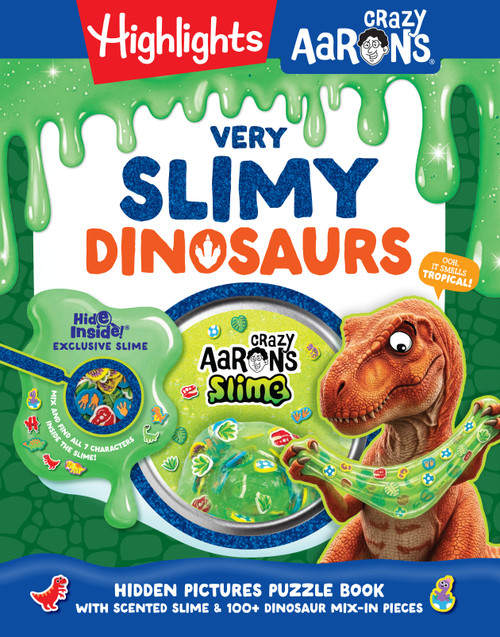 Very Slimy Dinosaurs (Hidden Pictures Activity Book with Scented Slime & 100+ Dinosaur Mix-In Pieces) by Highlights, 9781639626151