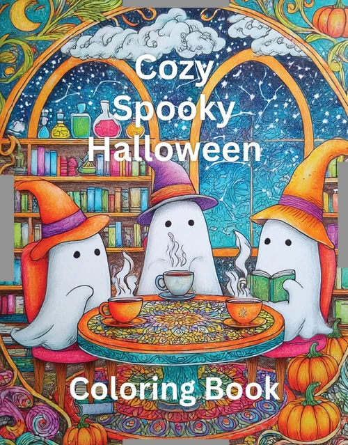 Cozy Spooky Halloween Coloring Book by Rowan Rivers, 9780063516908
