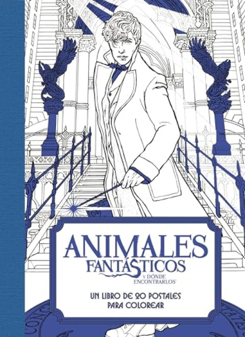 Animales fantásticos y dónde encontrarlos: Un libro de 20 postales para colorear (Spanish Edition) by HarperCollins Espanol, 9780718091866