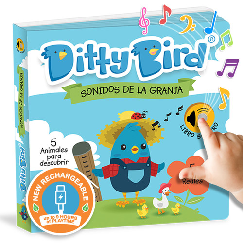 Ditty Bird | Sonidos de la Granja - Farm Animal Sounds | Interactive Musical Sound book for toddlers 1- 3 | Bilingual Libro sonoro en español by Ditty Bird, 9781911729082