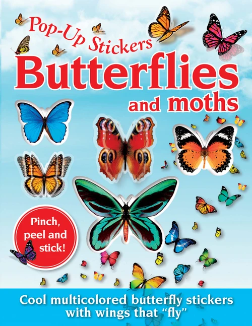 Pop-Up Stickers: Butterflies & Moths by Susan Hayes, 9780486857596