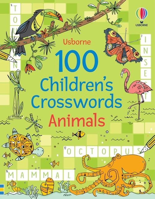 100 Children's Crosswords: Animals by Phillip Clarke, Pope Twins, 9781836053057