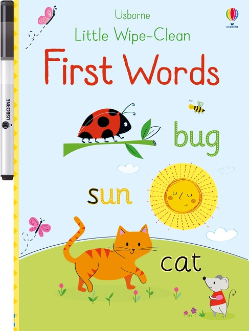 Little Wipe-Clean First Words by Felicity Brooks, Malu Lenzi, 9781836053415