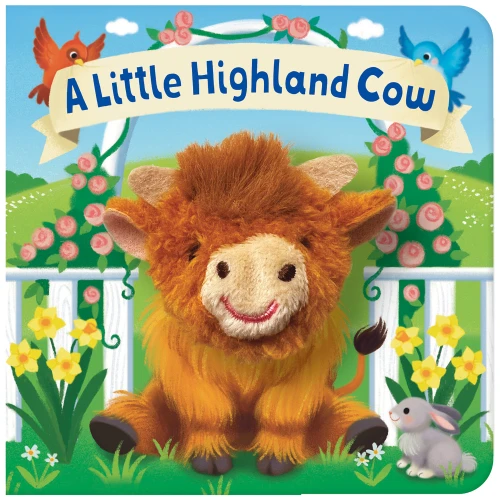 A Little Highland Cow Puppet Book (Miniature Edition) by Suji Park, Brick Puffinton, Cottage Door Press, 9798890196903