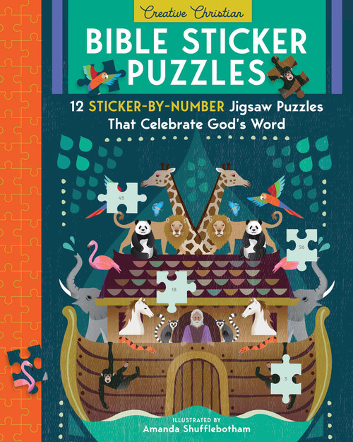 Bible Sticker Puzzles (12 Sticker-By-Number Jigsaw Puzzles That Celebrate God's Word) by Amanda Shufflebotham, 9798881613075