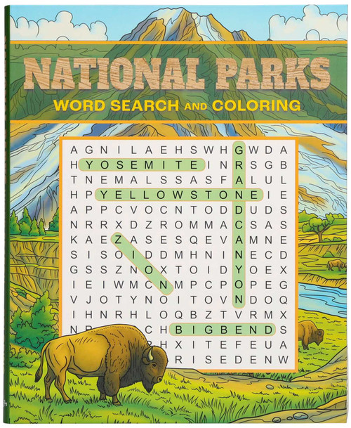 National Parks Word Search and Coloring by Editors of Thunder Bay Press, 9781667213262