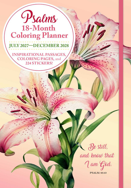 Psalms 18-Month Coloring Planner: July 2027-December 2028 by Editors of Thunder Bay Press, 9781667213378