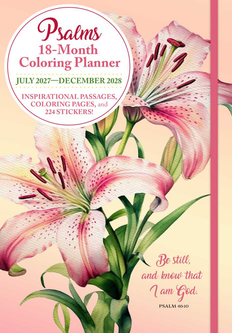 Psalms 18-Month Coloring Planner: July 2027-December 2028 by Editors of Thunder Bay Press, 9781667213378