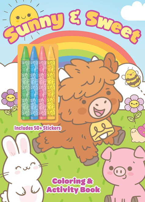 Sunny & Sweet: Coloring & Activity with Crayons and 50+ Stickers by Editors of Silver Dolphin Books, Daniela Massironi, 9781667214405