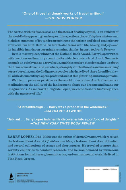 Arctic Dreams by Barry Lopez, 9781668074732