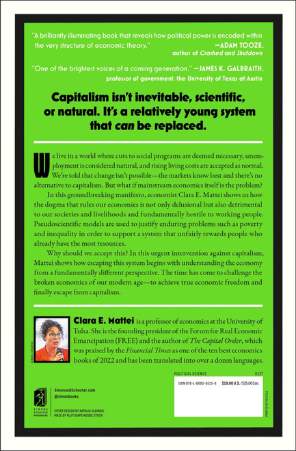 Escape from Capitalism (An Intervention) by Clara E. Mattei, 9781668085158