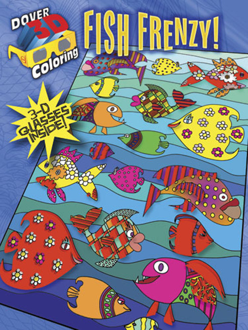 3-D Coloring Book--Fish Frenzy! by Robin J. Baker, Kelly A. Baker, 9780486490113