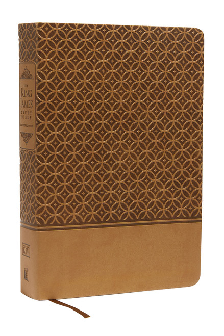 KJV Study Bible, Large Print, Leathersoft, Tan, Red Letter (Second Edition) by Thomas Nelson, 9780529106438