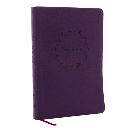 NKJV, Value Thinline Bible, Large Print, Purple Leathersoft, Red Letter, Comfort Print (Holy Bible, New King James Version) by Thomas Nelson, 9780718075590