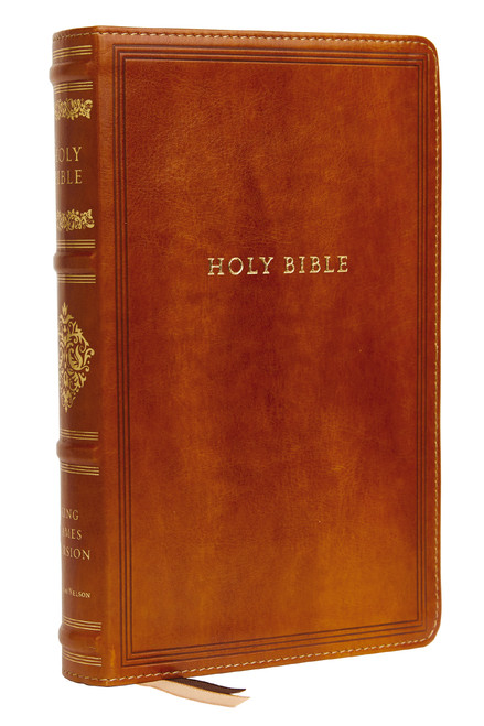 KJV, Personal Size Reference Bible, Sovereign Collection, Leathersoft, Brown, Red Letter, Comfort Print (Holy Bible, King James Version) by Thomas Nelson, 9780785239239