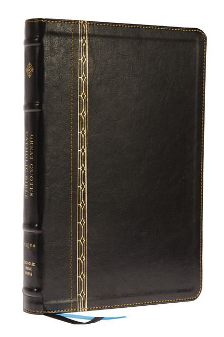 NRSVCE, Great Quotes Catholic Bible, Leathersoft, Black, Comfort Print (Holy Bible) by Catholic Bible Press, 9780785251125