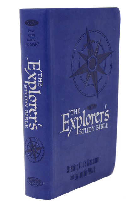 The NKJV, Explorer's Study Bible, Leathersoft, Blue (Seeking God's Treasure and Living His Word) by Thomas Nelson, 9781400316687