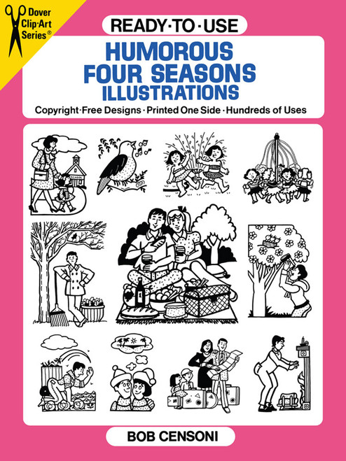 Ready-to-Use Humorous Four Seasons Illustrations by Bob Censoni, 9780486266565