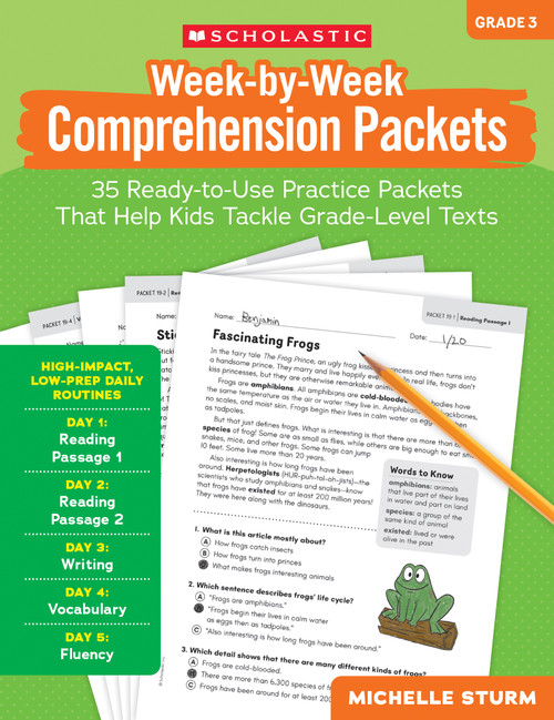 Week-by-Week Packets : Comprehension (Gr. 3) by MICHELLE STURM, 9798225097660