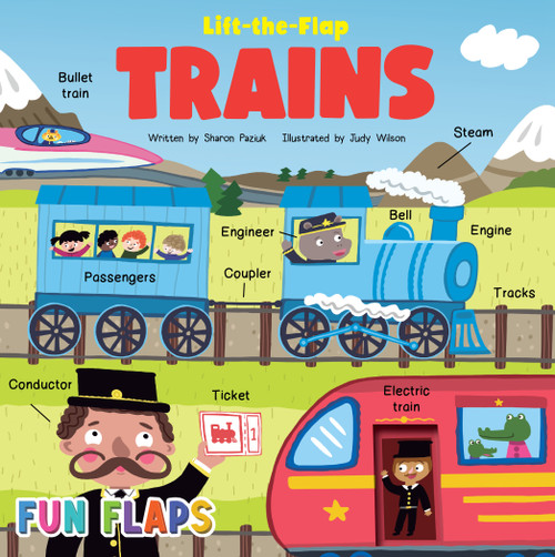 Trains Fun Flaps by Sharon Paziuk, Wilson Judy, 9781834041773