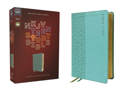 NKJV, Teen Study Bible, Leathersoft, Teal, Comfort Print by Lawrence O. Richards, Sue W. Richards, Zondervan, 9780310460886