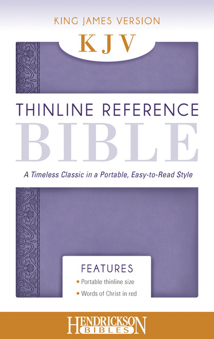 KJV Thinline Reference Bible (Flexisoft, Lavender, Red Letter) by Hendrickson Publishers, 9781619705654