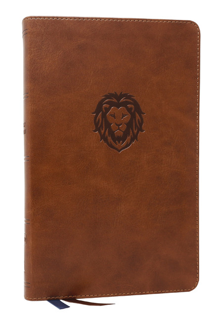 NKJV, Thinline Bible Youth Edition, Leathersoft, Brown, Red Letter, Comfort Print (Holy Bible, New King James Version) by Thomas Nelson, 9780785225775
