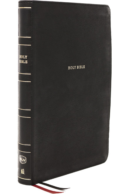 NKJV Holy Bible, Super Giant Print Reference Bible, Black Leathersoft, Thumb Indexed, 43,000 Cross references, Red Letter, Comfort Print: New King James.. by Thomas Nelson, 9780785238225