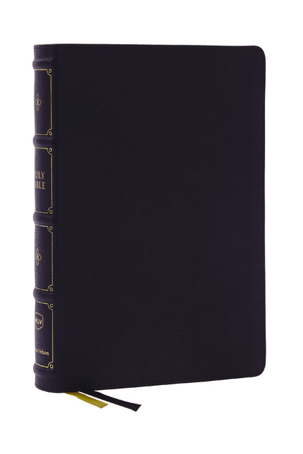 NKJV, Large Print Thinline Reference Bible, Blue Letter, Maclaren Series, Leathersoft, Black, Comfort Print (Holy Bible, New King James Version) by Thomas Nelson, 9780785297390