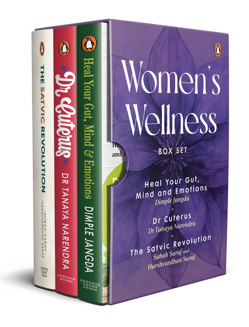 Women's Wellness Boxset (Heal Your Gut, Dr Cuterus, The Satvic Revolution | Holistic Health, Nutrition and Body Literacy | Ideal for Gifting) by Dimple Jangda, Tanaya Narendra, Harshvardhan Saraf, Subah Saraf, 9780143479598